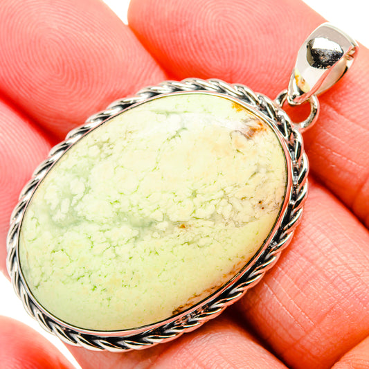 Lemon Chrysoprase Pendants handcrafted by Ana Silver Co - PD36239