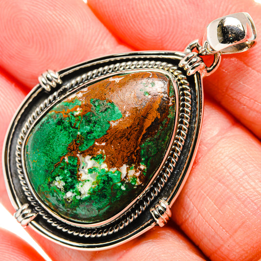 Chrysocolla Pendants handcrafted by Ana Silver Co - PD36251