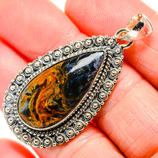 Golden Pietersite Pendants handcrafted by Ana Silver Co - PD36262