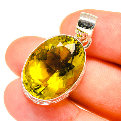 Olive Quartz Pendants handcrafted by Ana Silver Co - PD3629