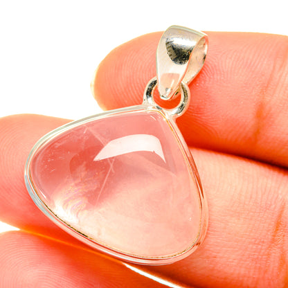 Rose Quartz Pendants handcrafted by Ana Silver Co - PD3634