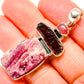 Pink Tourmaline In Quartz, Garnet, Rose Quartz Pendants handcrafted by Ana Silver Co - PD36396