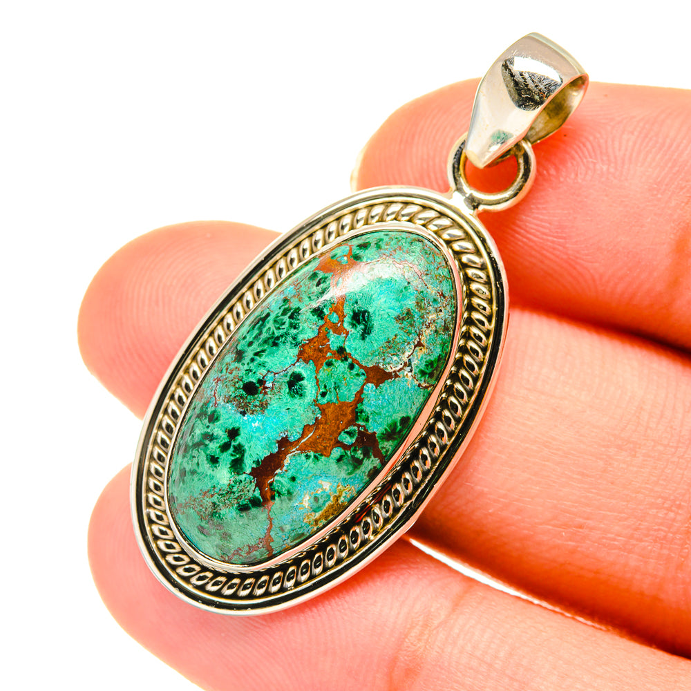 Chrysocolla Pendants handcrafted by Ana Silver Co - PD3640