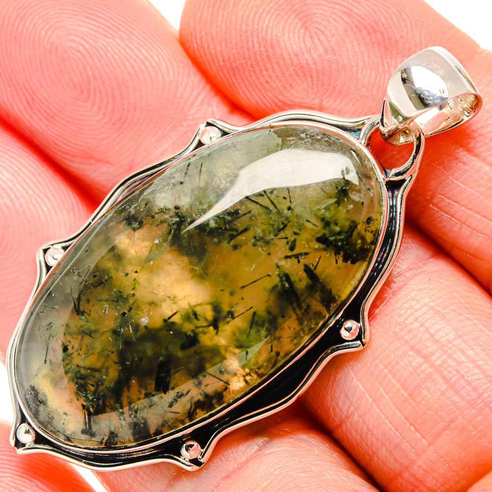 Prehnite Pendants handcrafted by Ana Silver Co - PD36416