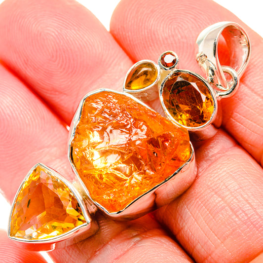 Citrine Pendants handcrafted by Ana Silver Co - PD36424
