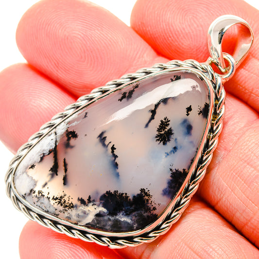 Dendritic Opal Pendants handcrafted by Ana Silver Co - PD36425