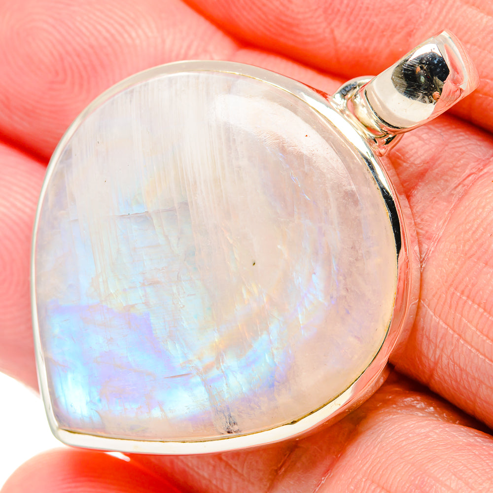 Rainbow Moonstone Pendants handcrafted by Ana Silver Co - PD36427