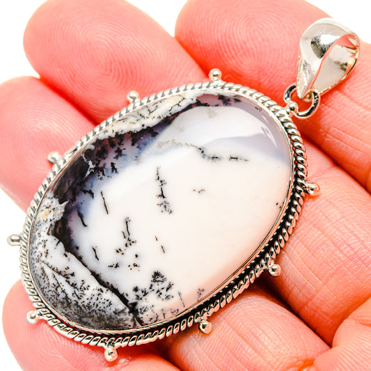 Dendritic Opal Pendants handcrafted by Ana Silver Co - PD36428
