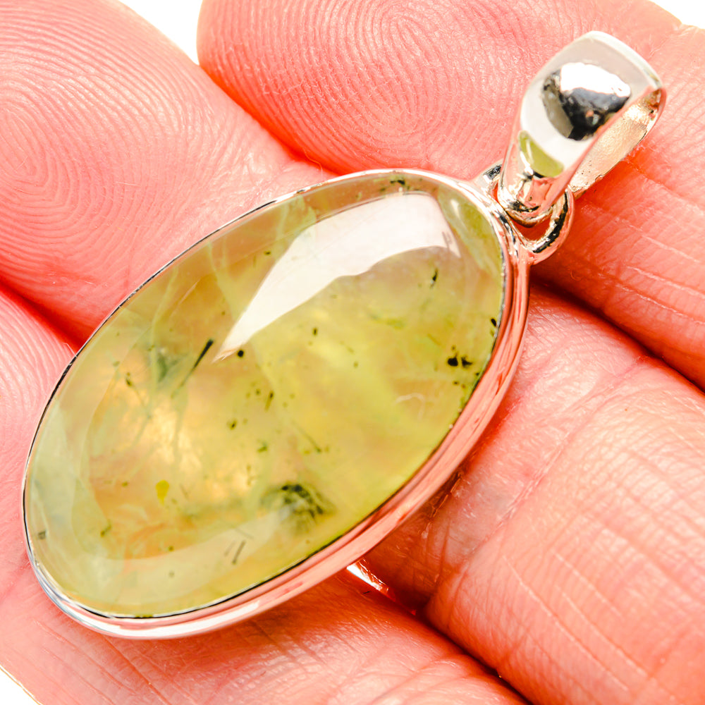 Prehnite Pendants handcrafted by Ana Silver Co - PD36435