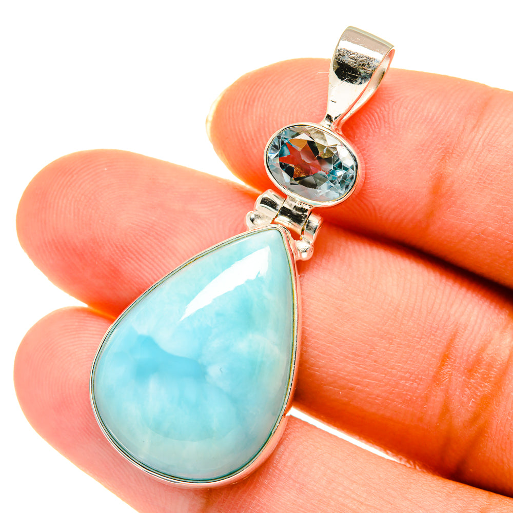 Larimar Pendants handcrafted by Ana Silver Co - PD3644