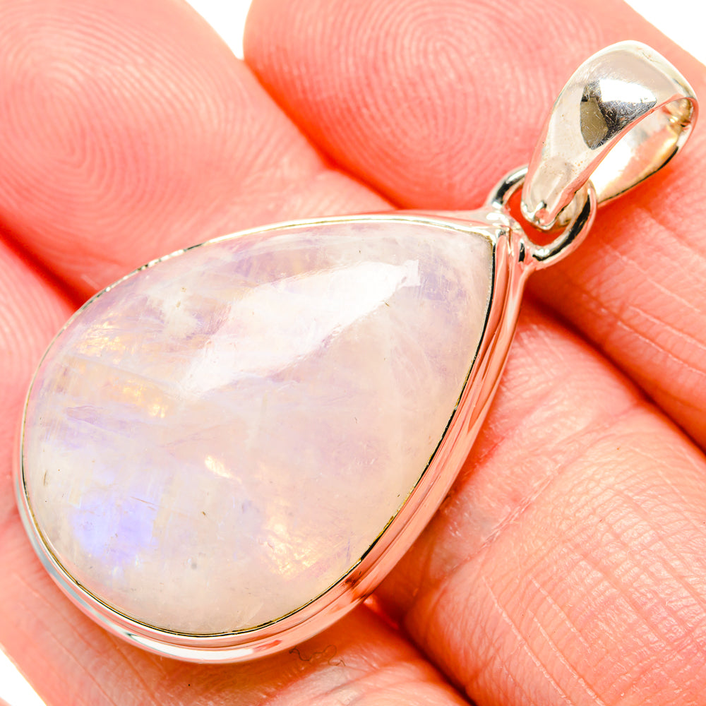 Rainbow Moonstone Pendants handcrafted by Ana Silver Co - PD36450