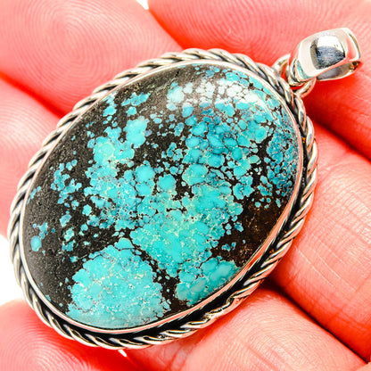 Tibetan Turquoise Pendants handcrafted by Ana Silver Co - PD36452