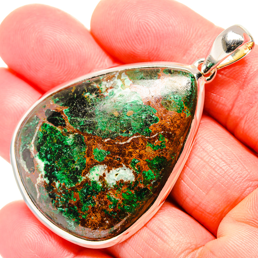 Malachite Pendants handcrafted by Ana Silver Co - PD36456