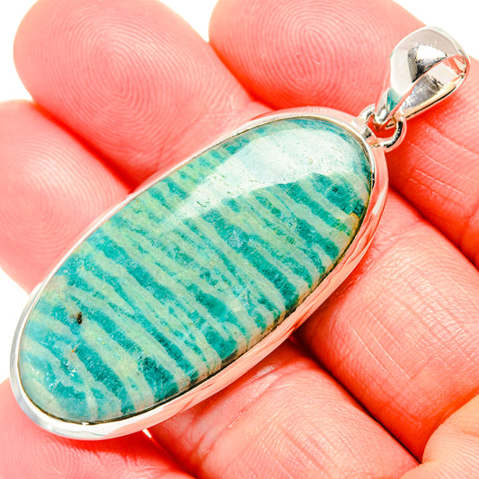 Amazonite Pendants handcrafted by Ana Silver Co - PD36459