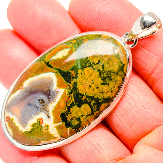 Rainforest Jasper Pendants handcrafted by Ana Silver Co - PD36460