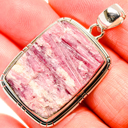 Pink Tourmaline In Quartz Pendants handcrafted by Ana Silver Co - PD36467