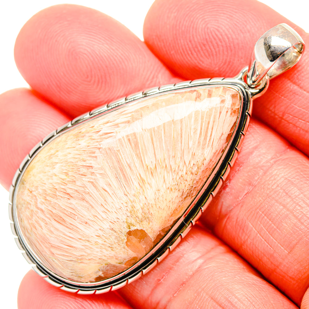 Scolecite Pendants handcrafted by Ana Silver Co - PD36476