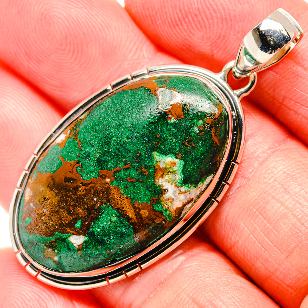 Malachite Pendants handcrafted by Ana Silver Co - PD36480