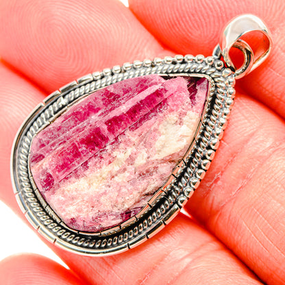 Pink Tourmaline In Quartz Pendants handcrafted by Ana Silver Co - PD36481