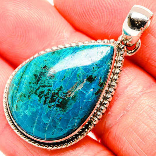 Chrysocolla Pendants handcrafted by Ana Silver Co - PD36482