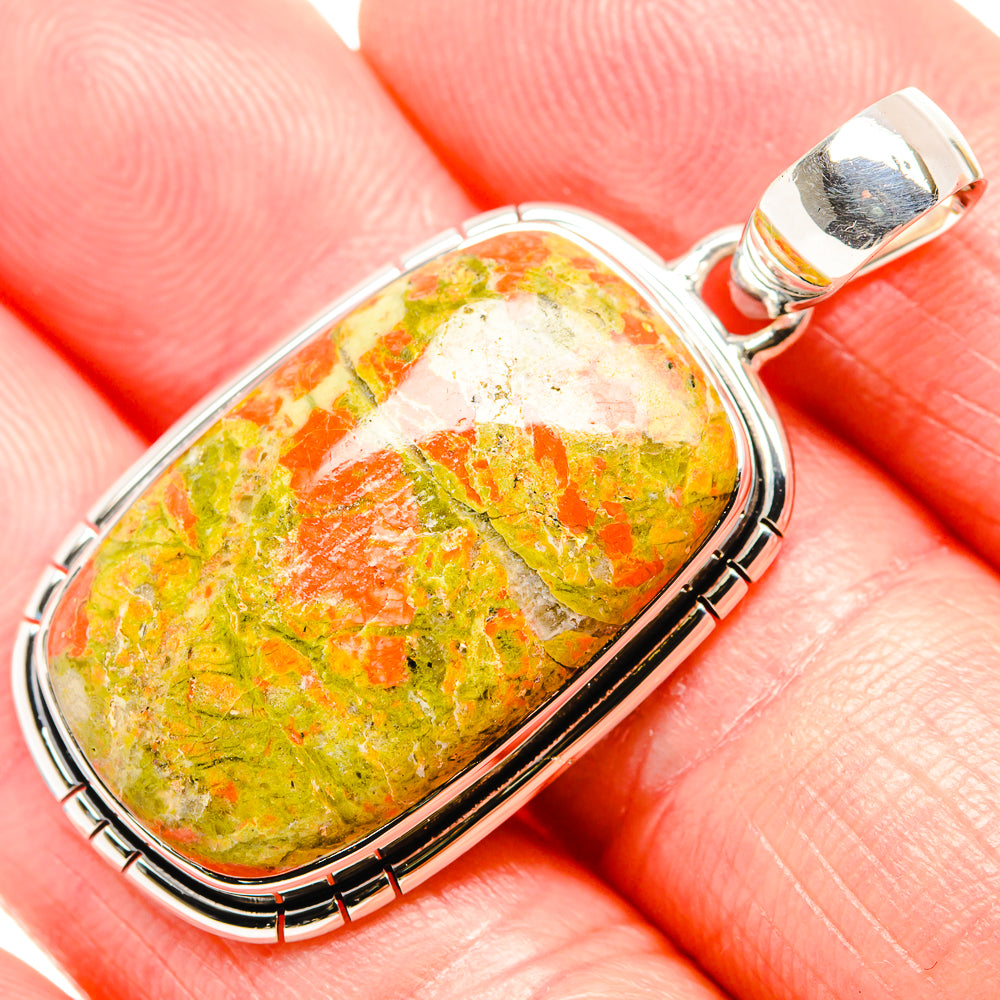 Unakite Pendants handcrafted by Ana Silver Co - PD36484