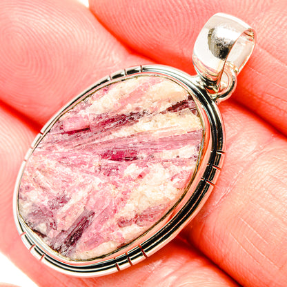 Pink Tourmaline In Quartz Pendants handcrafted by Ana Silver Co - PD36501