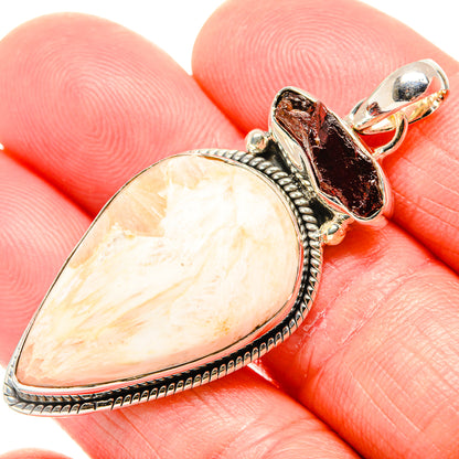 Scolecite Pendants handcrafted by Ana Silver Co - PD36503