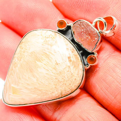 Scolecite Pendants handcrafted by Ana Silver Co - PD36511