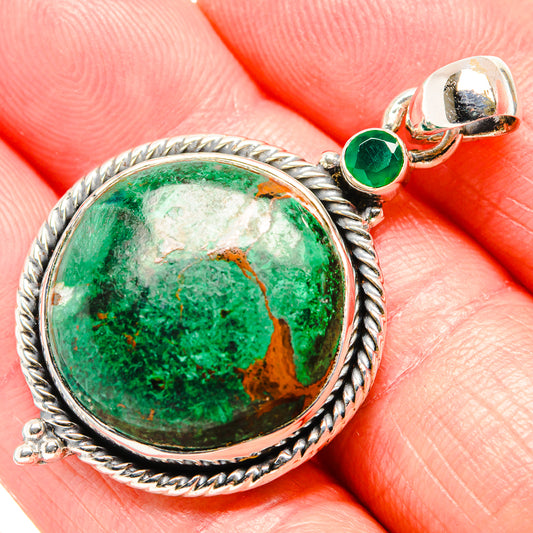 Malachite Pendants handcrafted by Ana Silver Co - PD36515