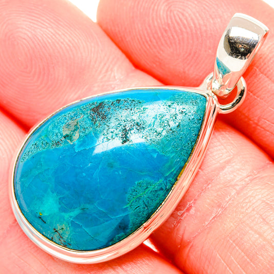 Chrysocolla Pendants handcrafted by Ana Silver Co - PD36516