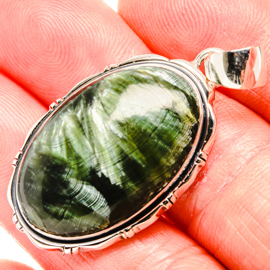 Seraphinite Pendants handcrafted by Ana Silver Co - PD36517