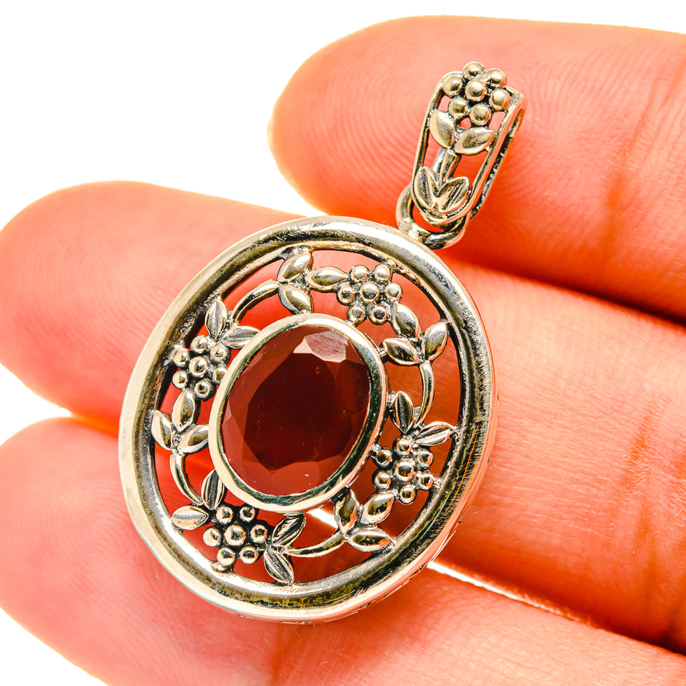 Red Onyx Pendants handcrafted by Ana Silver Co - PD3652