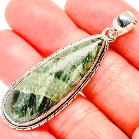 Seraphinite Pendants handcrafted by Ana Silver Co - PD36522