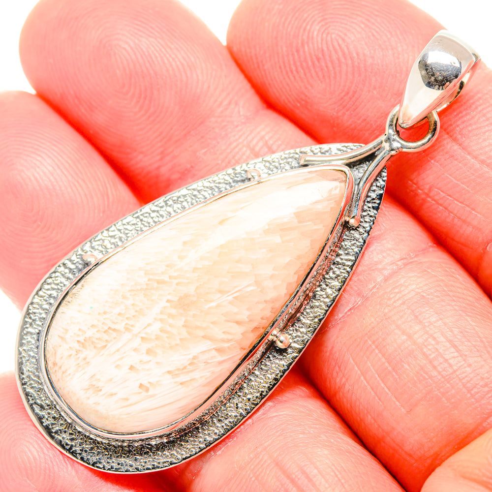 Scolecite Pendants handcrafted by Ana Silver Co - PD36524