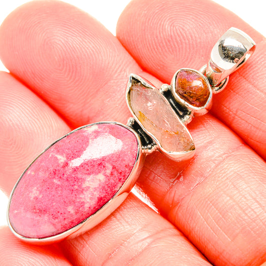 Rhodochrosite Pendants handcrafted by Ana Silver Co - PD36529