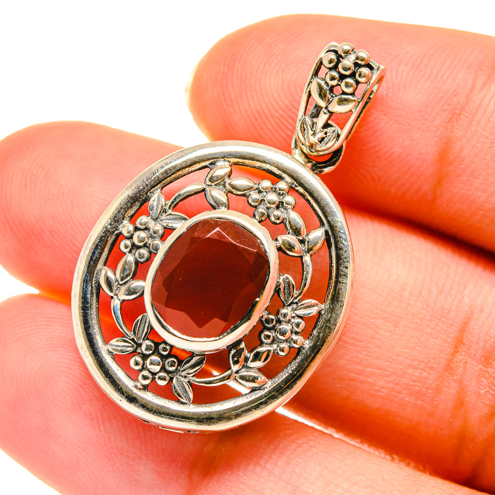 Red Onyx Pendants handcrafted by Ana Silver Co - PD3653