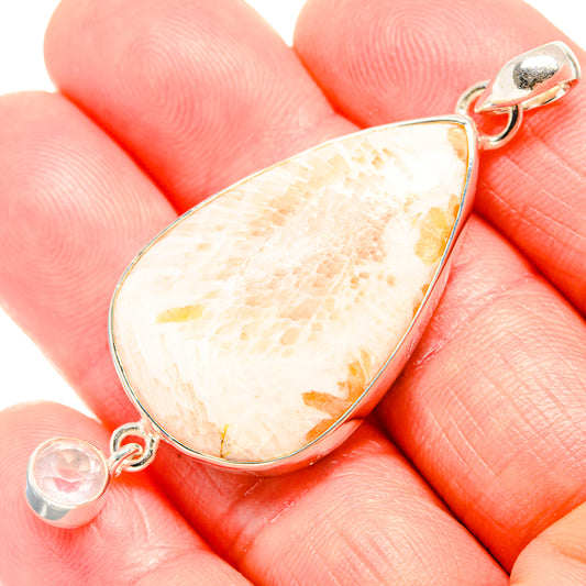 Scolecite Pendants handcrafted by Ana Silver Co - PD36533