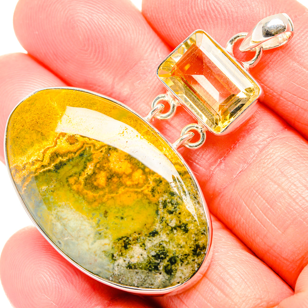 Ocean Jasper Pendants handcrafted by Ana Silver Co - PD36534