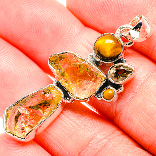 Citrine Pendants handcrafted by Ana Silver Co - PD36538