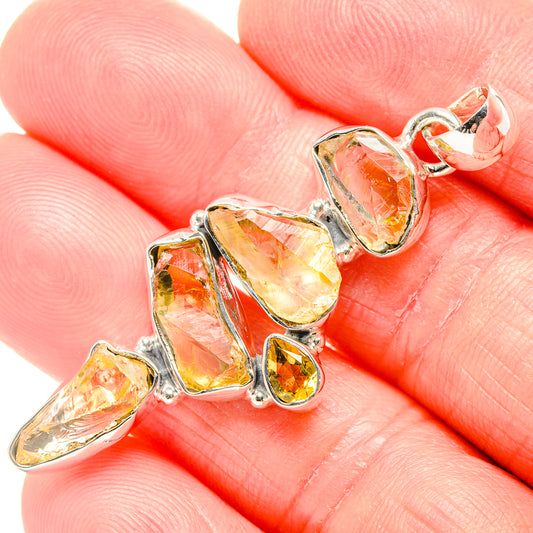 Citrine Pendants handcrafted by Ana Silver Co - PD36539