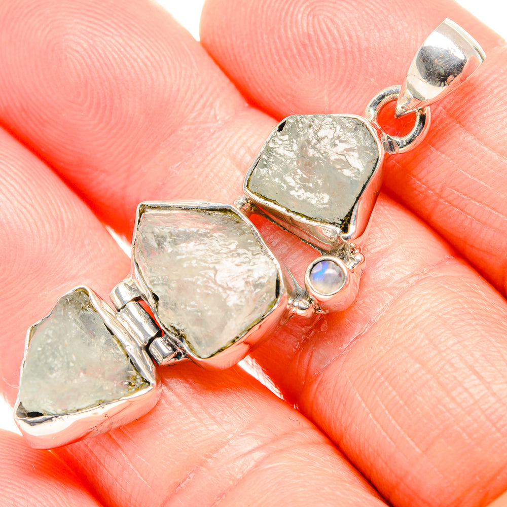 Aquamarine Pendants handcrafted by Ana Silver Co - PD36546