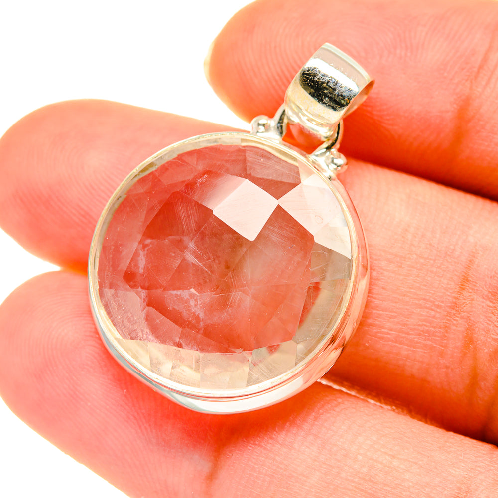 White Quartz Pendants handcrafted by Ana Silver Co - PD3655
