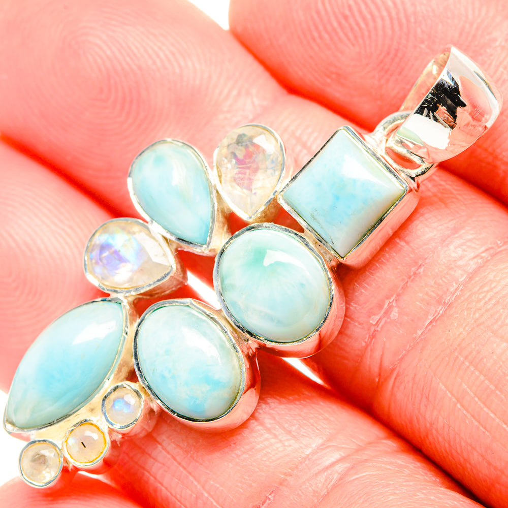Larimar Pendants handcrafted by Ana Silver Co - PD36551