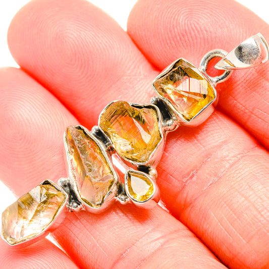 Citrine Pendants handcrafted by Ana Silver Co - PD36552