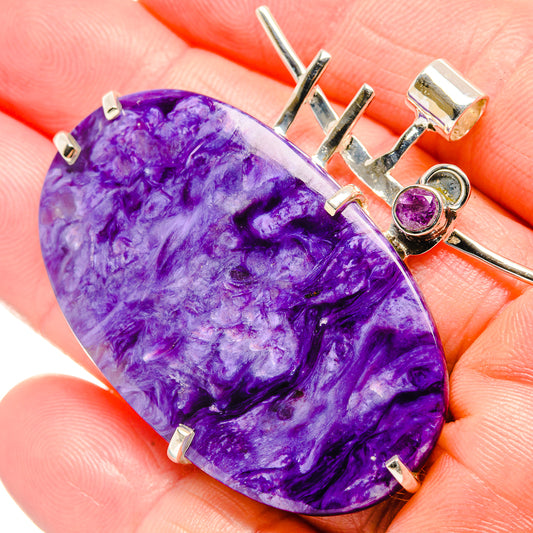 Charoite Pendants handcrafted by Ana Silver Co - PD36568