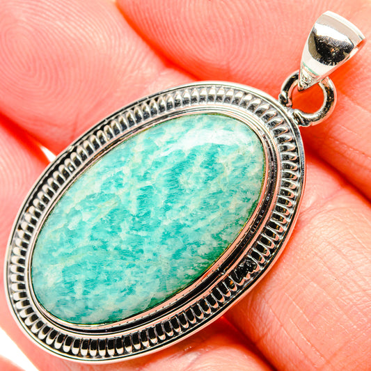 Amazonite Pendants handcrafted by Ana Silver Co - PD36571