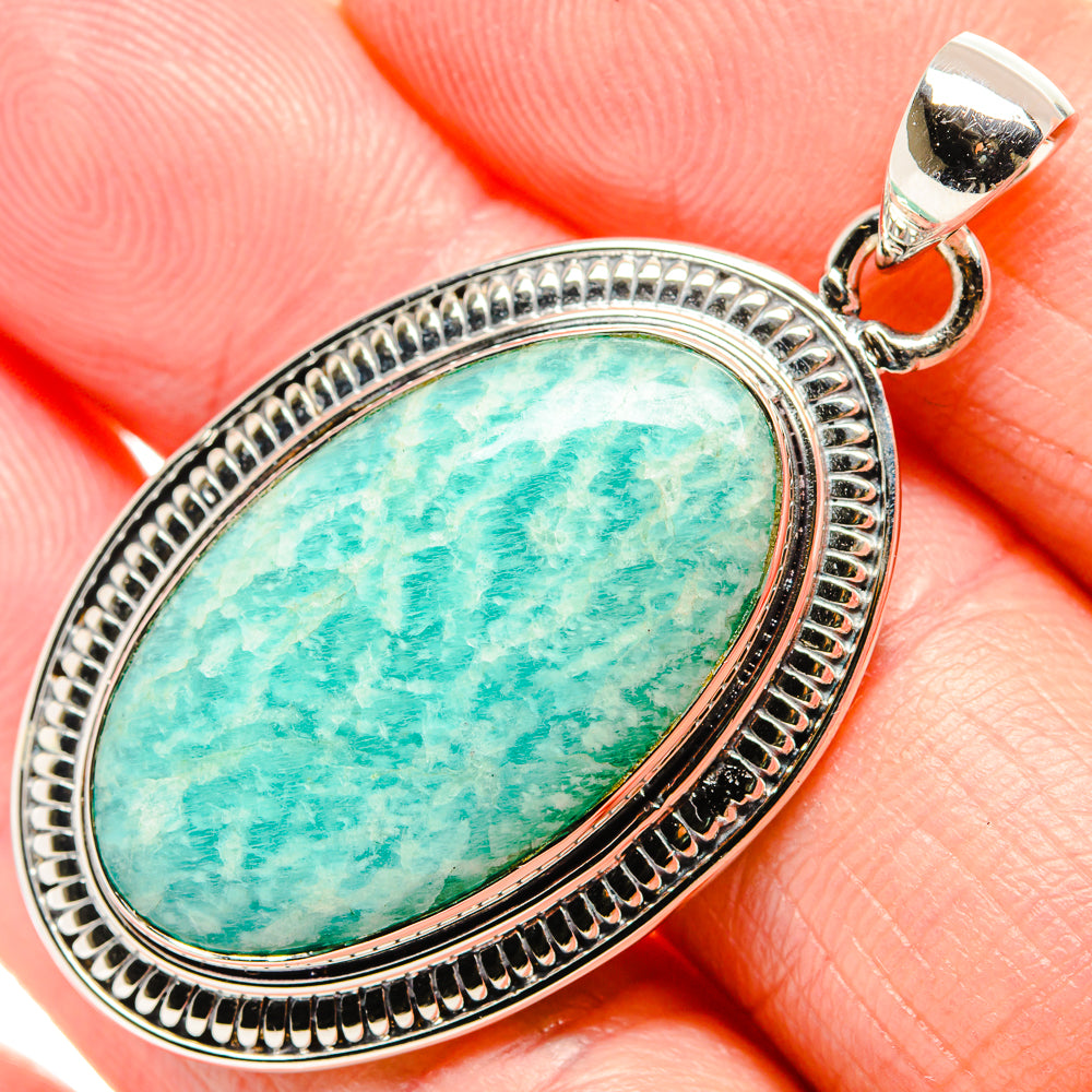 Amazonite Pendants handcrafted by Ana Silver Co - PD36571