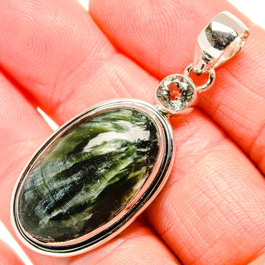 Seraphinite Pendants handcrafted by Ana Silver Co - PD36575