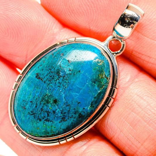 Chrysocolla Pendants handcrafted by Ana Silver Co - PD36576