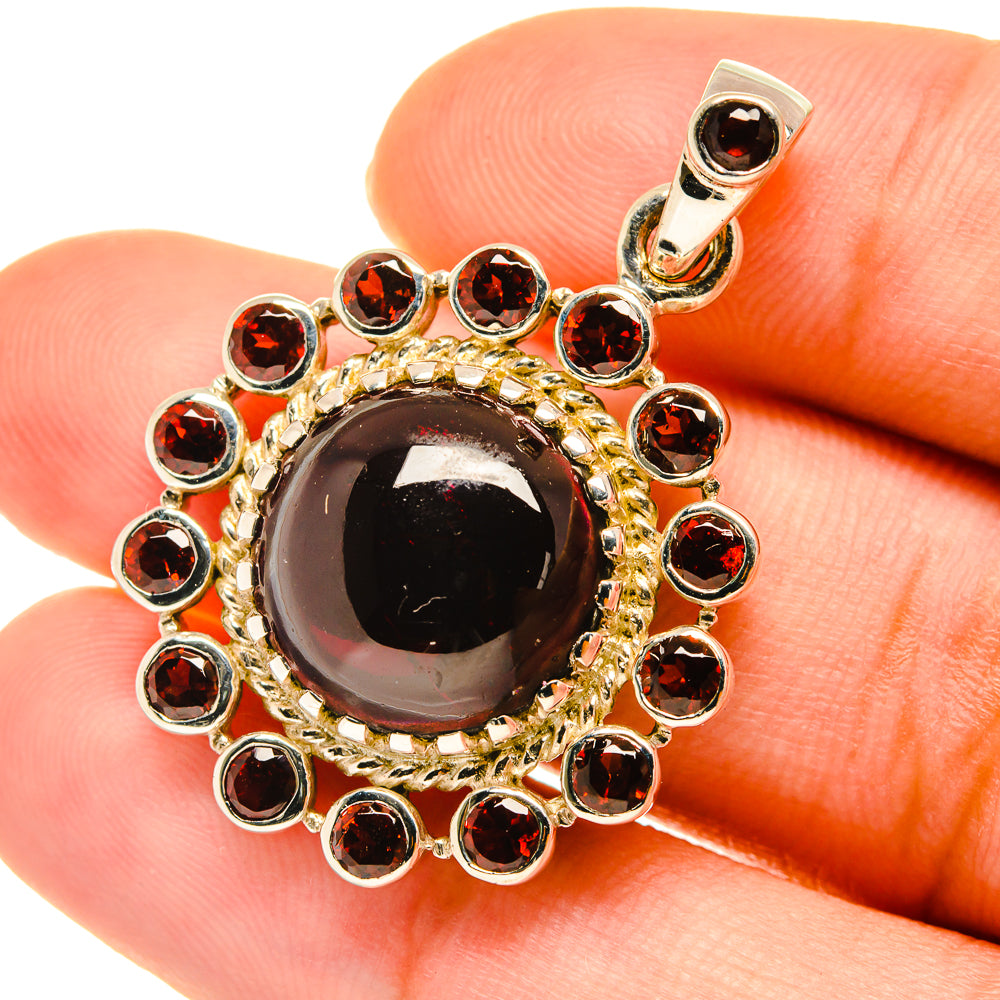 Garnet Pendants handcrafted by Ana Silver Co - PD3658